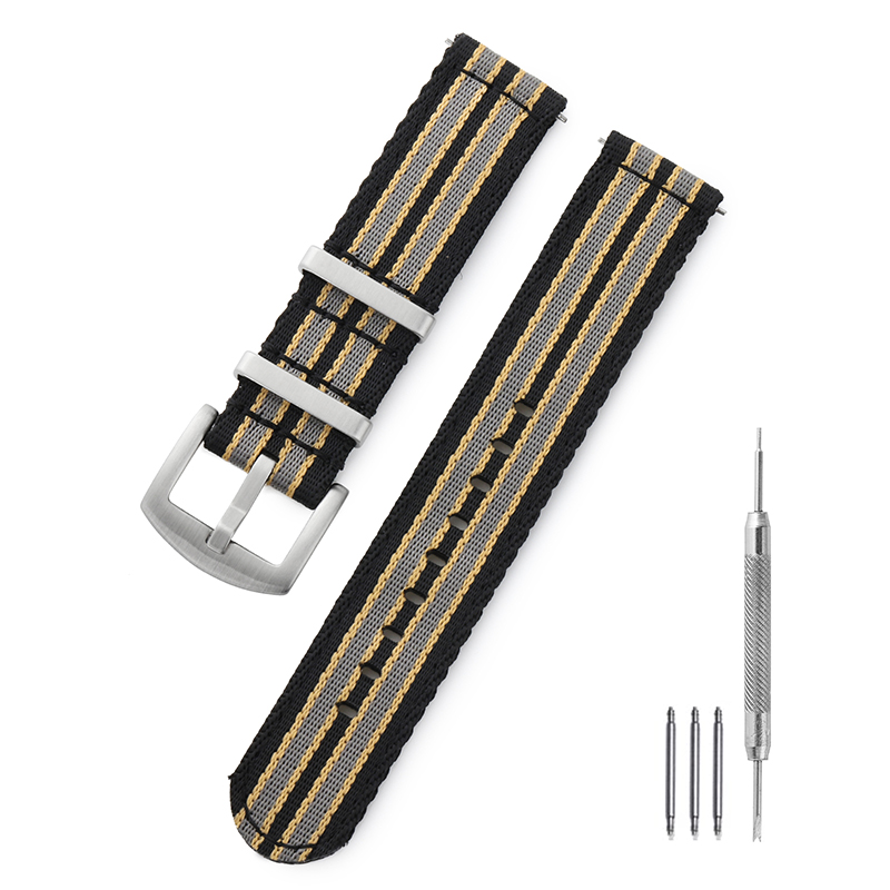 Watch Strap 20mm 22mm Nylon Premium Smooth Soft Nylon San Martin Watch San Martin Watch