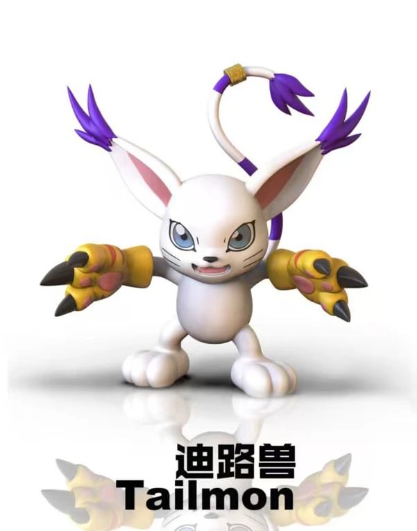 Wizarmon & Sorcermon & Tailmon - Digimon Statue - TiaoTiao Hall Studio