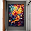 (US Only)Full Embroidery cotton Thread 9CT Printed Phoenix Cross Stitch Kit 60x88cm