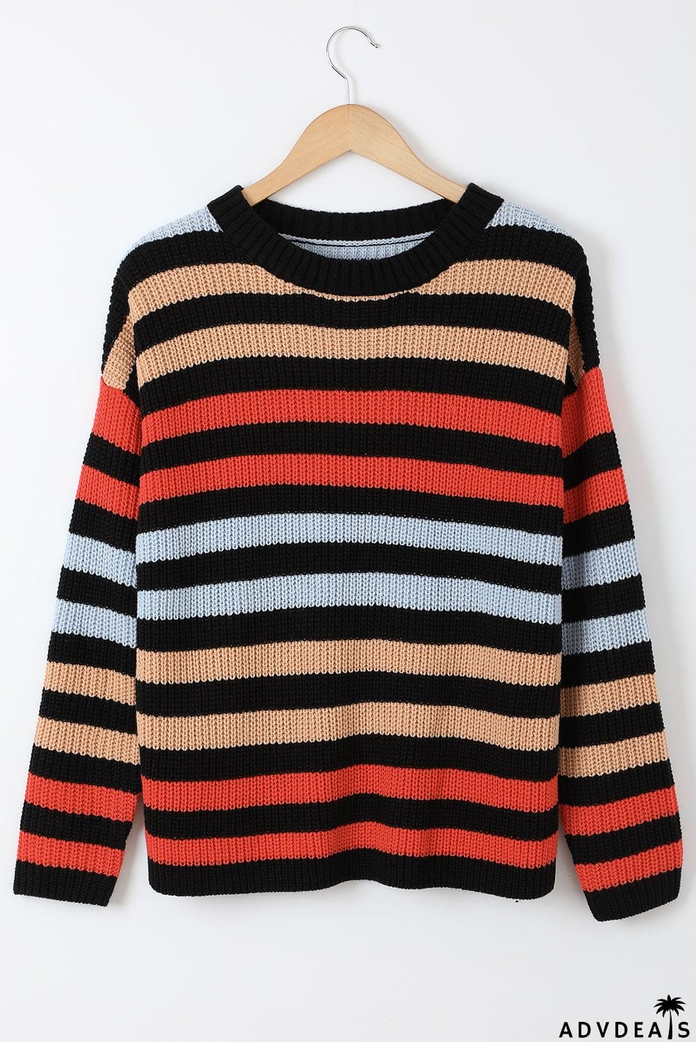 Striped Drop Shoulder Sweater