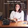 Portable FM Radio with LED Display Digital Radio Recorder BT 5.4 Radio Speaker