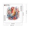 Diamond Painting-DIY Crystal Rhinestone Flower Rooster