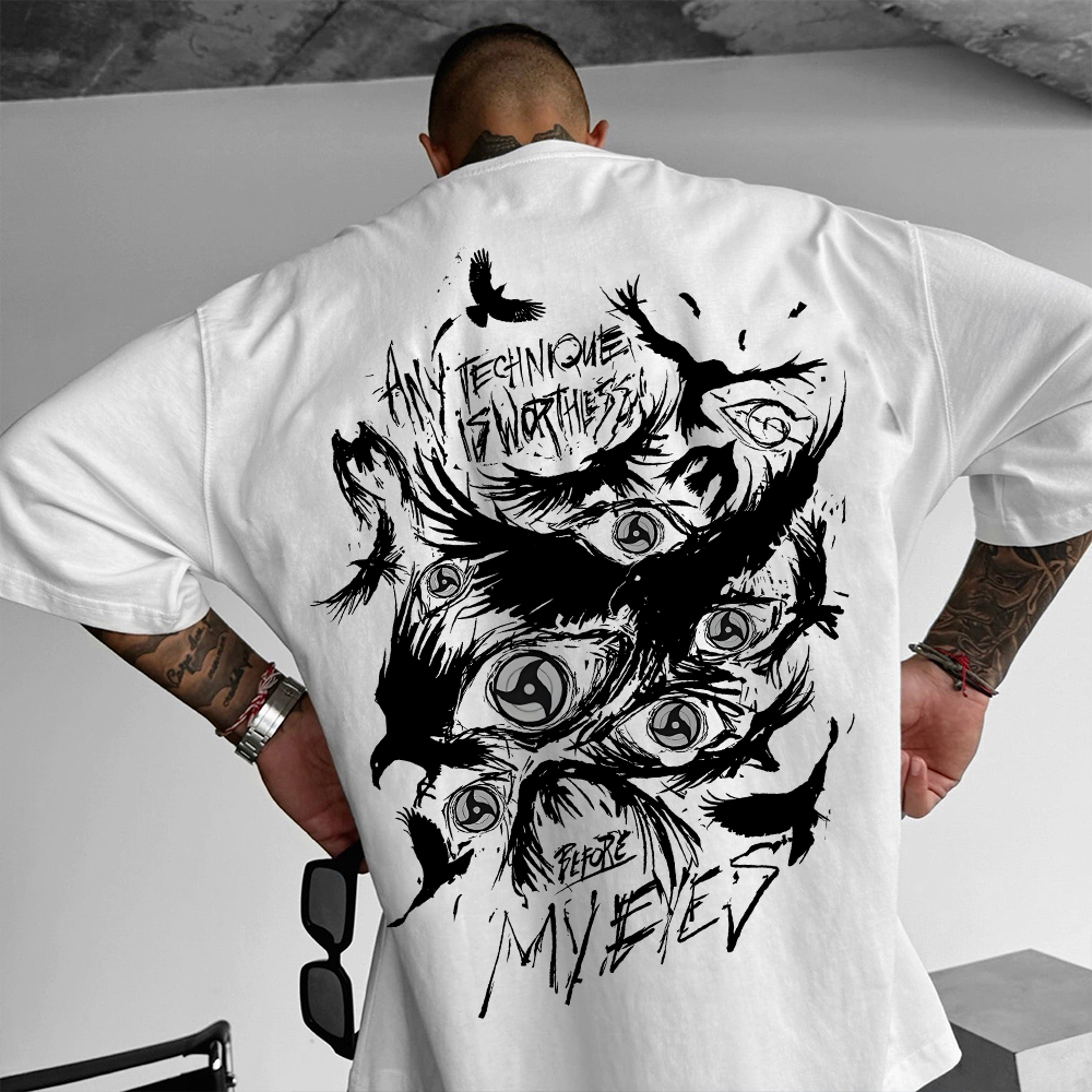 Unisex Oversized Ninja Print T-Shirt