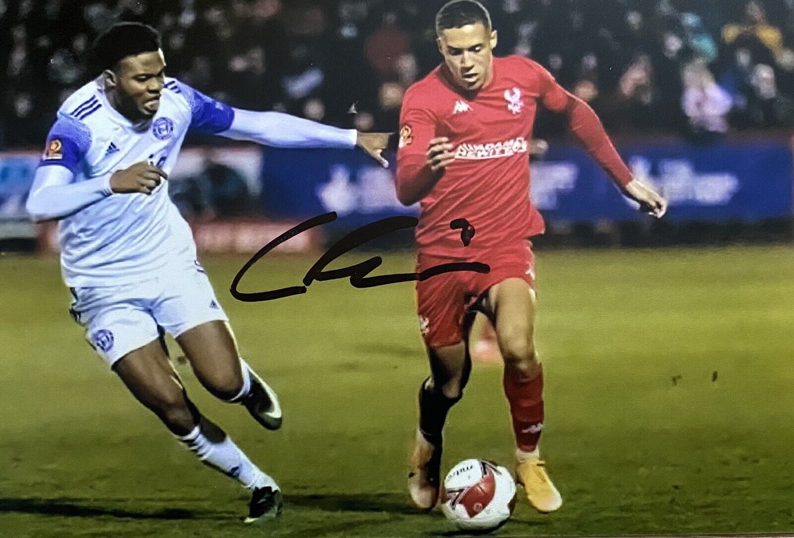 Caleb Richards Genuine Hand Signed Kidderminster Harriers 6X4 Photo Poster painting