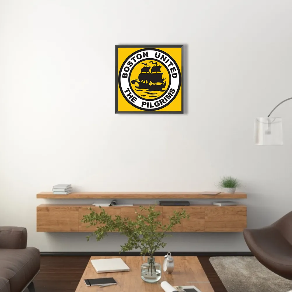 Full Round Diamond Painting 30*30cm - Boston United Fc Football Team