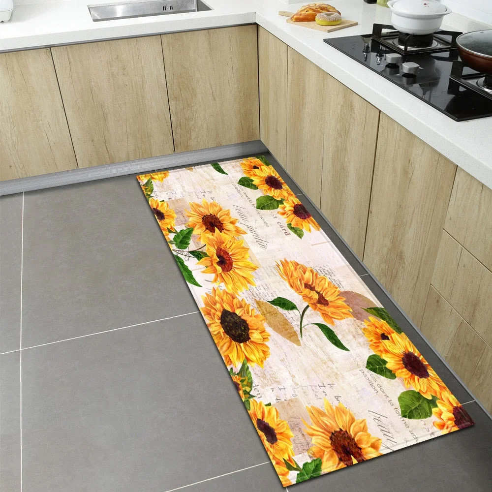 Modern Kitchen Mat Home Entrance Doormat Living Room Bedroom Children's Floor Decoration Carpet Hallway Bathroom Anti-Slip Rug