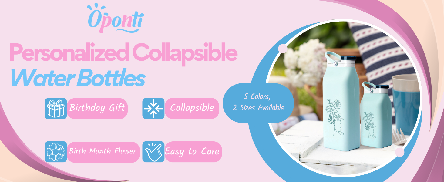 Personalized Collapsible Water Bottles