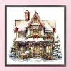 Christmas Cabin-18CT Counted Cross Stitch 35*35cm/13.78*13.78in