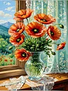 Poppies Home-Full Round Diamond Painting(40x70cm)