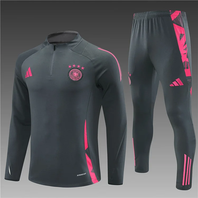 2024-25 Germany dark grey half-zip training jersey