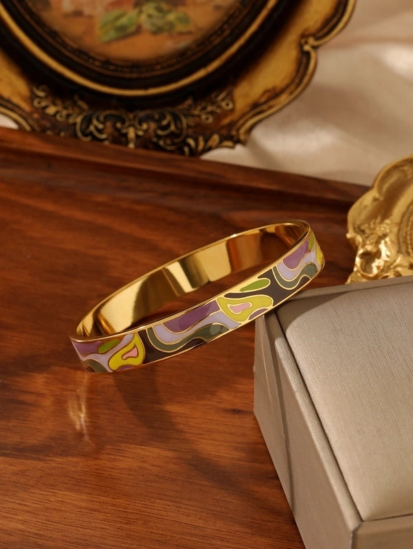 Bohemian Geometric 306 Stainless Steel Bangle In Bulk