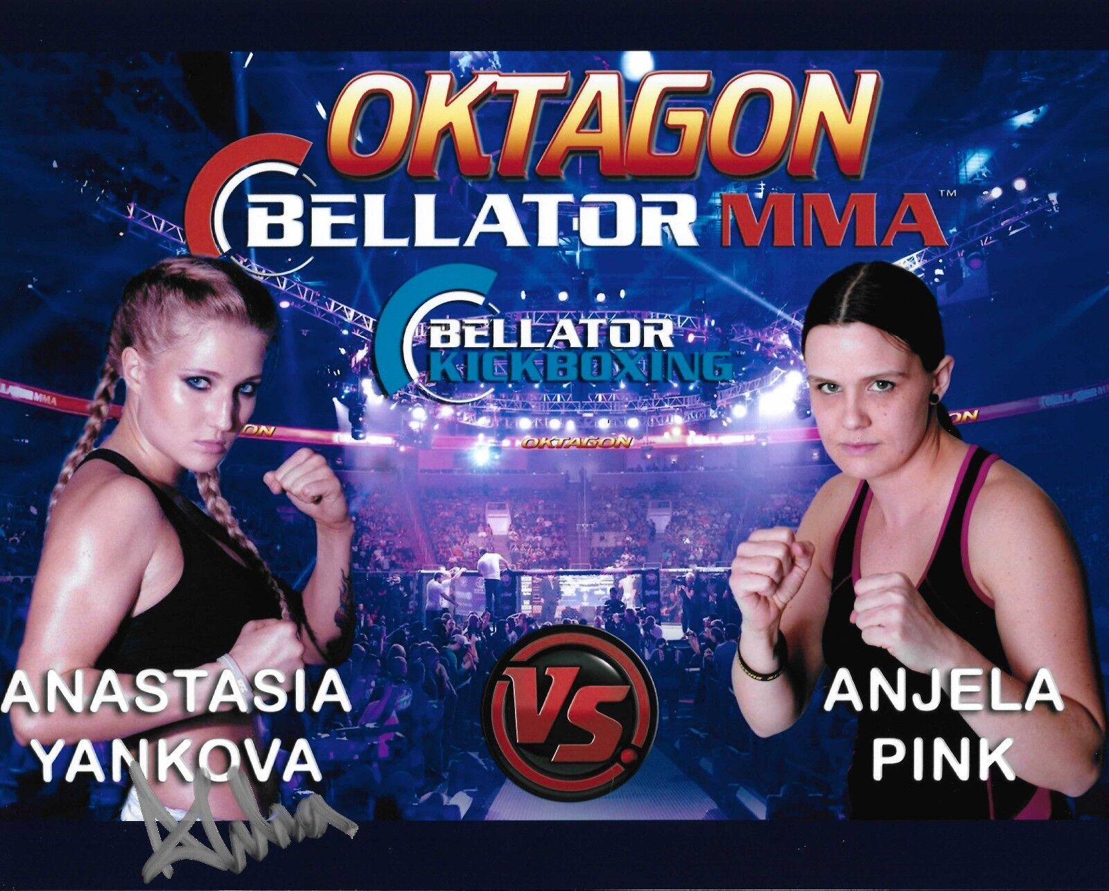 Anastasia Yankova Signed 8x10 Photo Poster painting Bellator MMA K-1 Model Picture Autograph 50