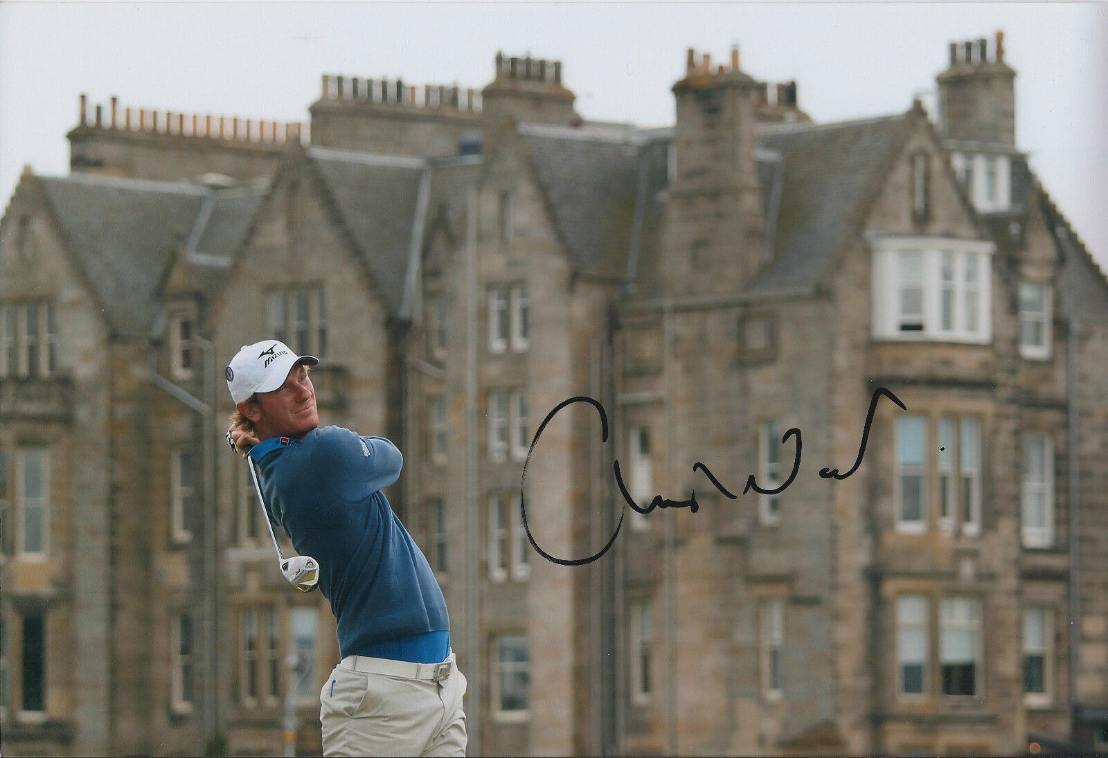 Chris WOOD SIGNED AUTOGRAPH Golf 12x8 Photo Poster painting AFTAL COA European Tour St Andrews