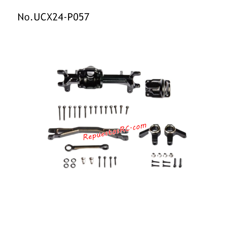 UDIRC UCX2402 Piezas de Mejora para Coches RC Eje Delantero Met&aacute;lico UCX24-P057