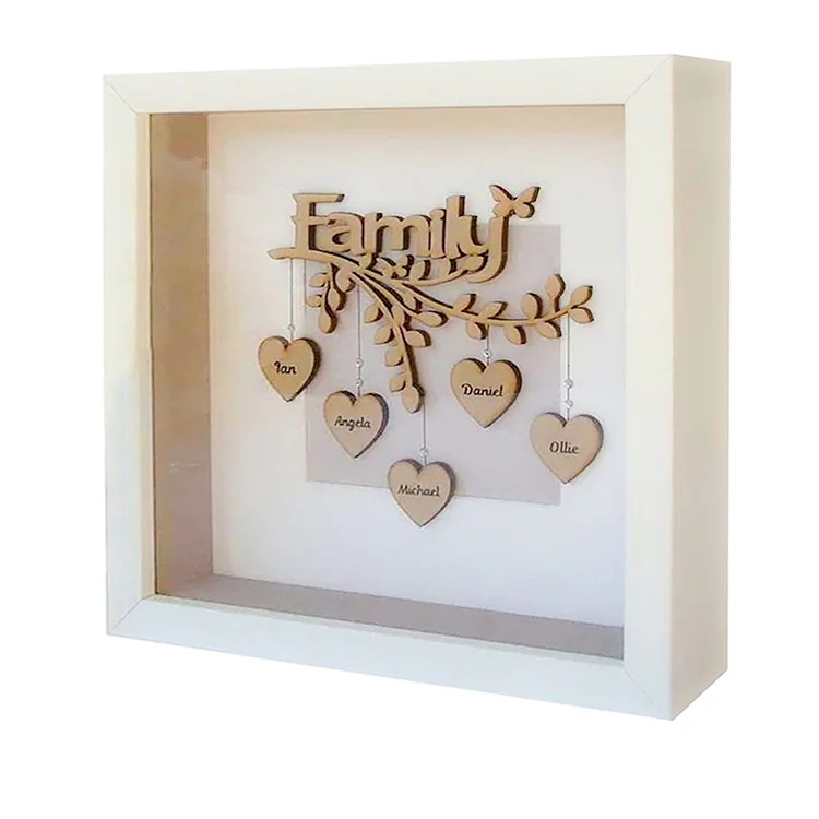 Personalized Family Tree Frame Custom 5 Names Family Decor Gifts