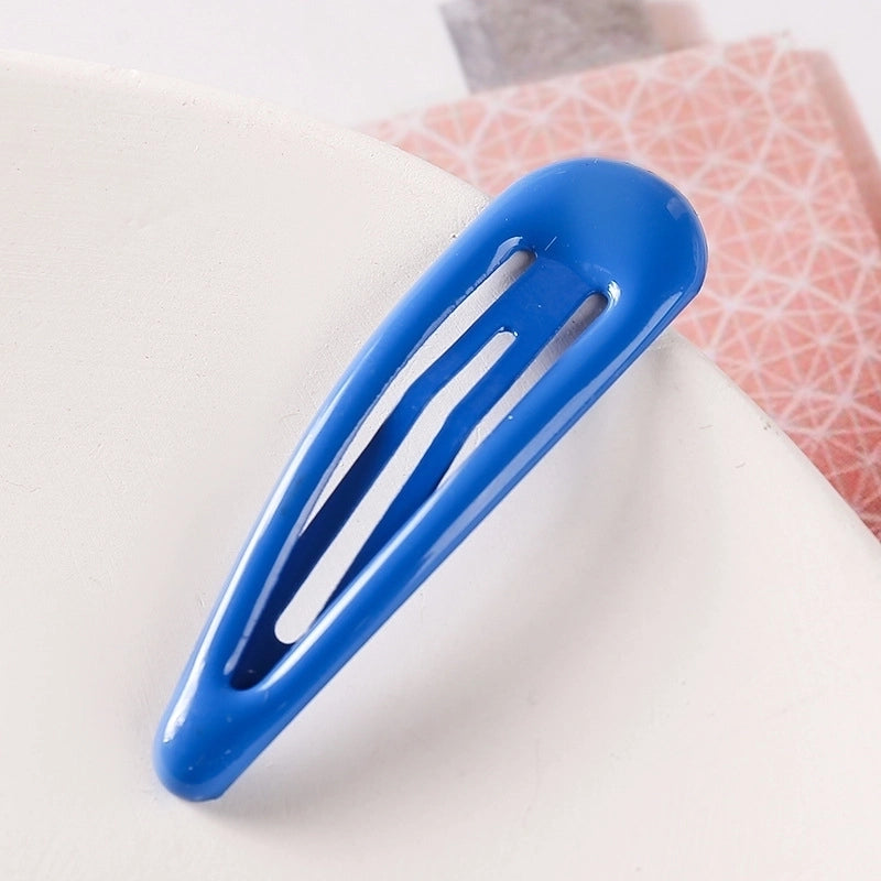Minimalist Water Droplets Metal Stoving Varnish Hair Clip 1 Piece