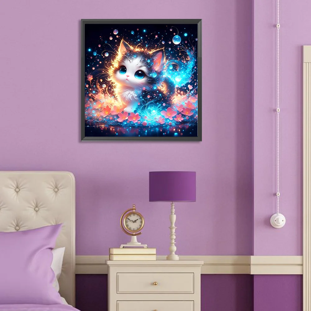 Diamond Painting - Full Round Drill - Cat(Canvas|30*30cm)