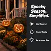 Solar Powered Pumpkin Halloween Stake Light Outdoor Waterproof LED Lamp