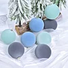 12PCS Christmas's Tree 6CM Velvet Decor Hanging Balls Set