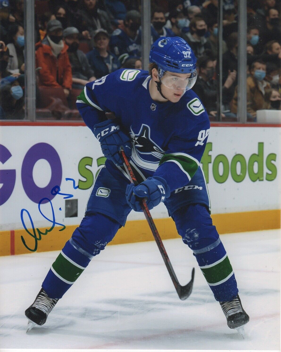 Vancouver Canucks Vasily Podkolzin Autographed Signed 8x10 NHL Photo Poster painting COA #1