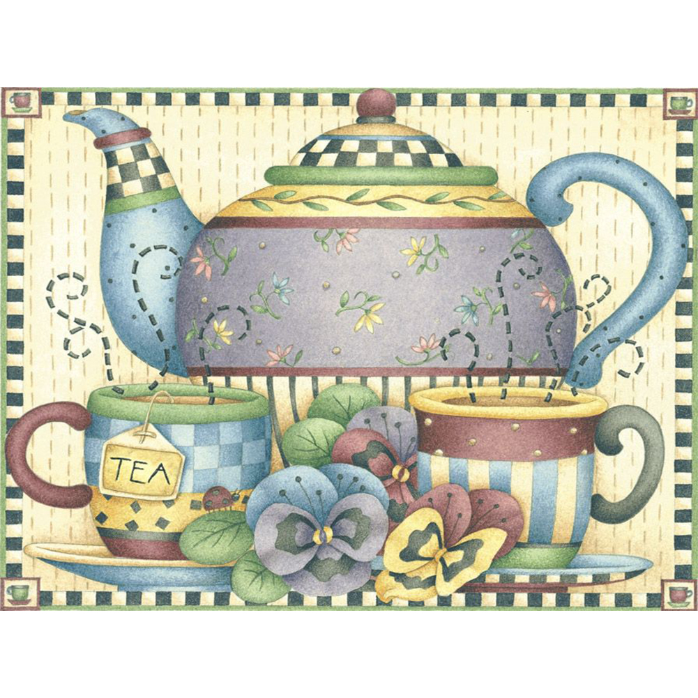 

Teapot - Round Drill Diamond Painting - 40*30CM, 501 Original