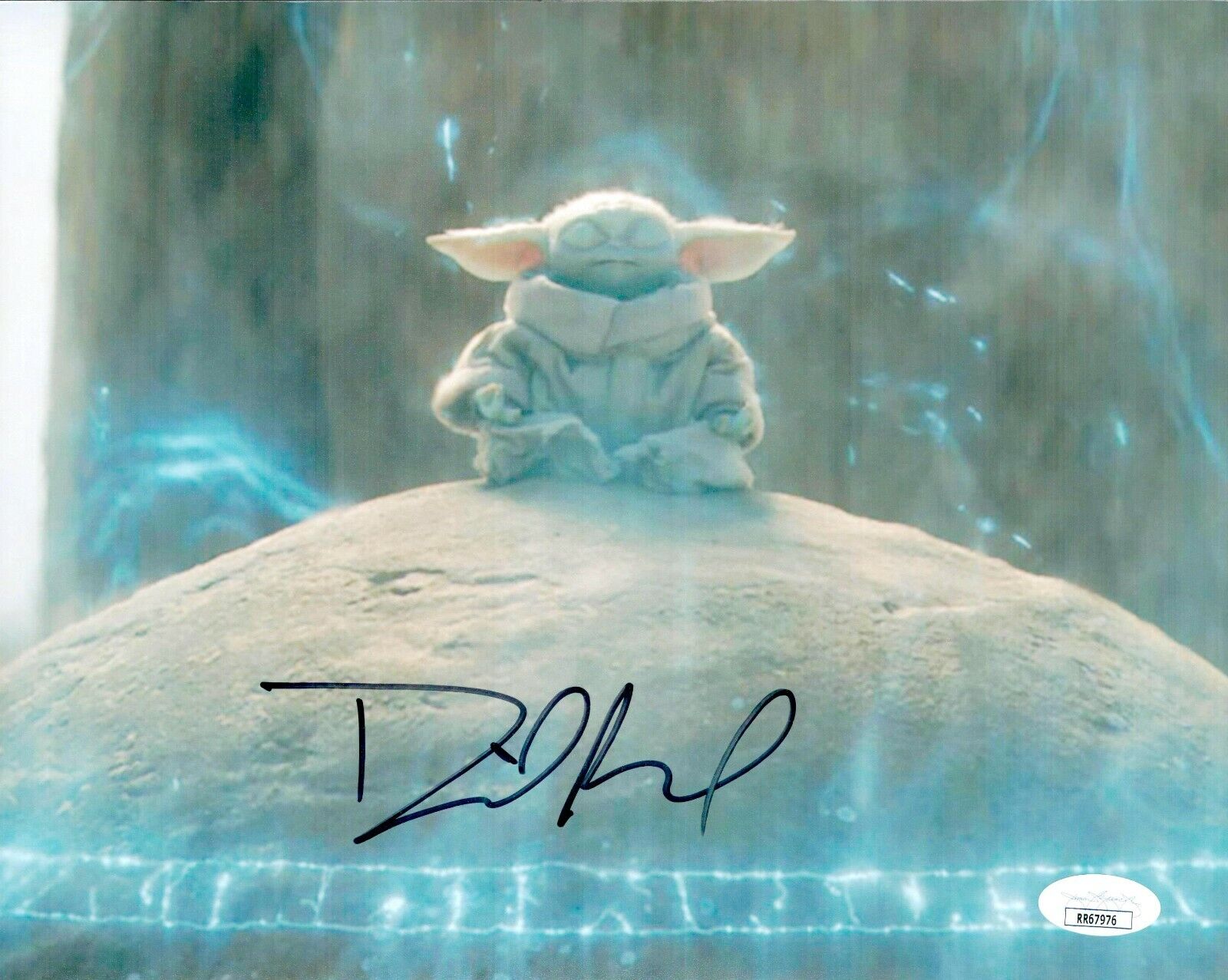 DAVID ACORD Signed 8x10 Mandalorian BABY YODA GROGU Photo Poster painting Autograph JSA COA