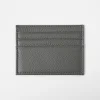 Top-Grain Cowhide Leather Simple One-Piece Card Holder | Exquisite and Compact, Multiple Card Slots for Portable ID Card Holder