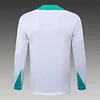 2024 Portugal Half-Pull Training Suit White Football Jersey 1:1 Thai Quality