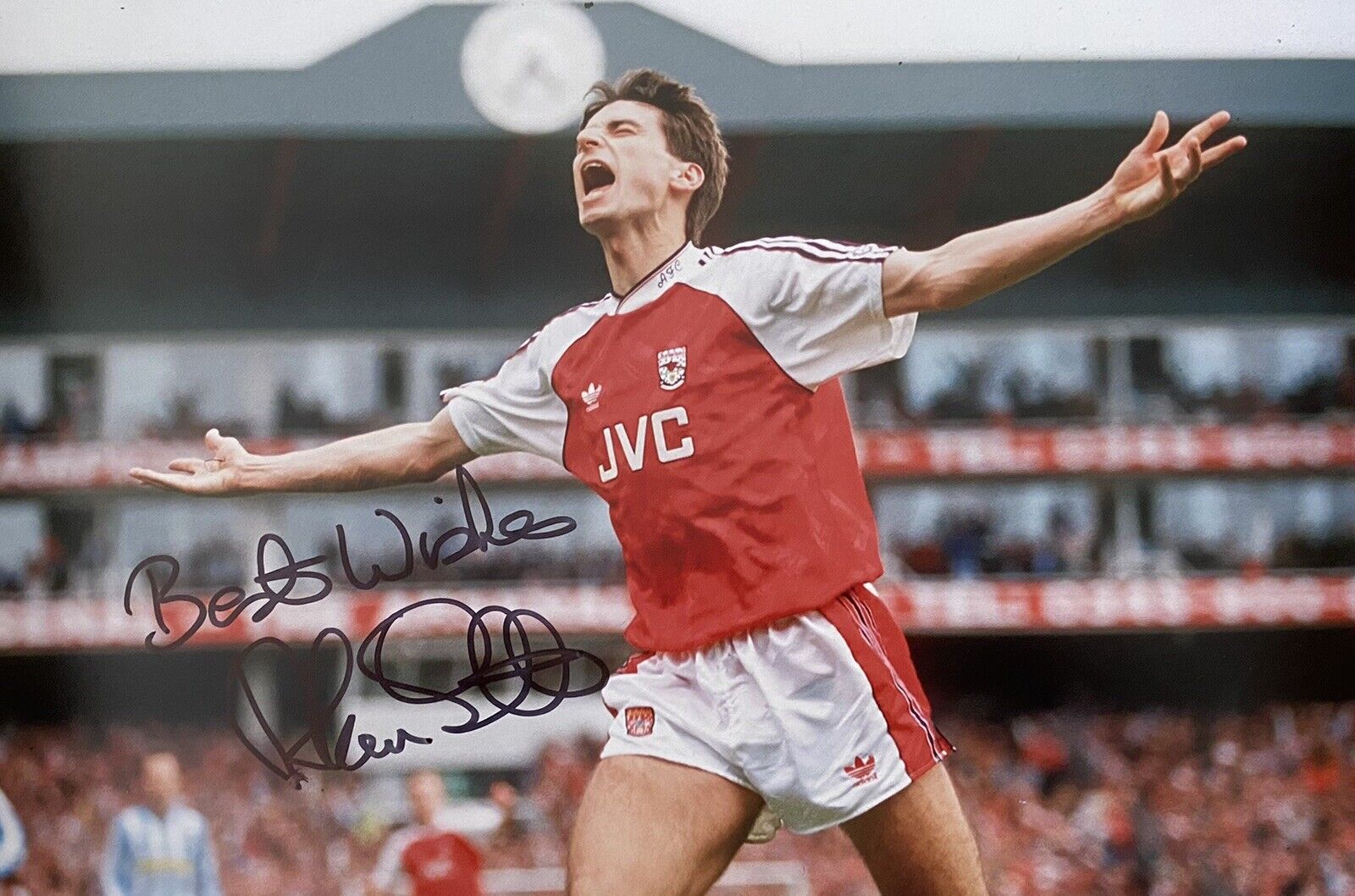 Alan Smith Genuine Hand Signed Arsenal 12x8 Photo Poster painting 2