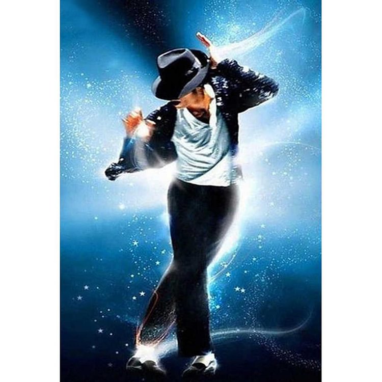 (Multi-Taille) Michael Jackson - Complète Rond / Carré Peinture au Diamant  30*40cm/40*50cm