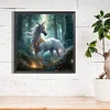(40*40cm)Forest Unicorn - Full Round Drill Diamond Painting