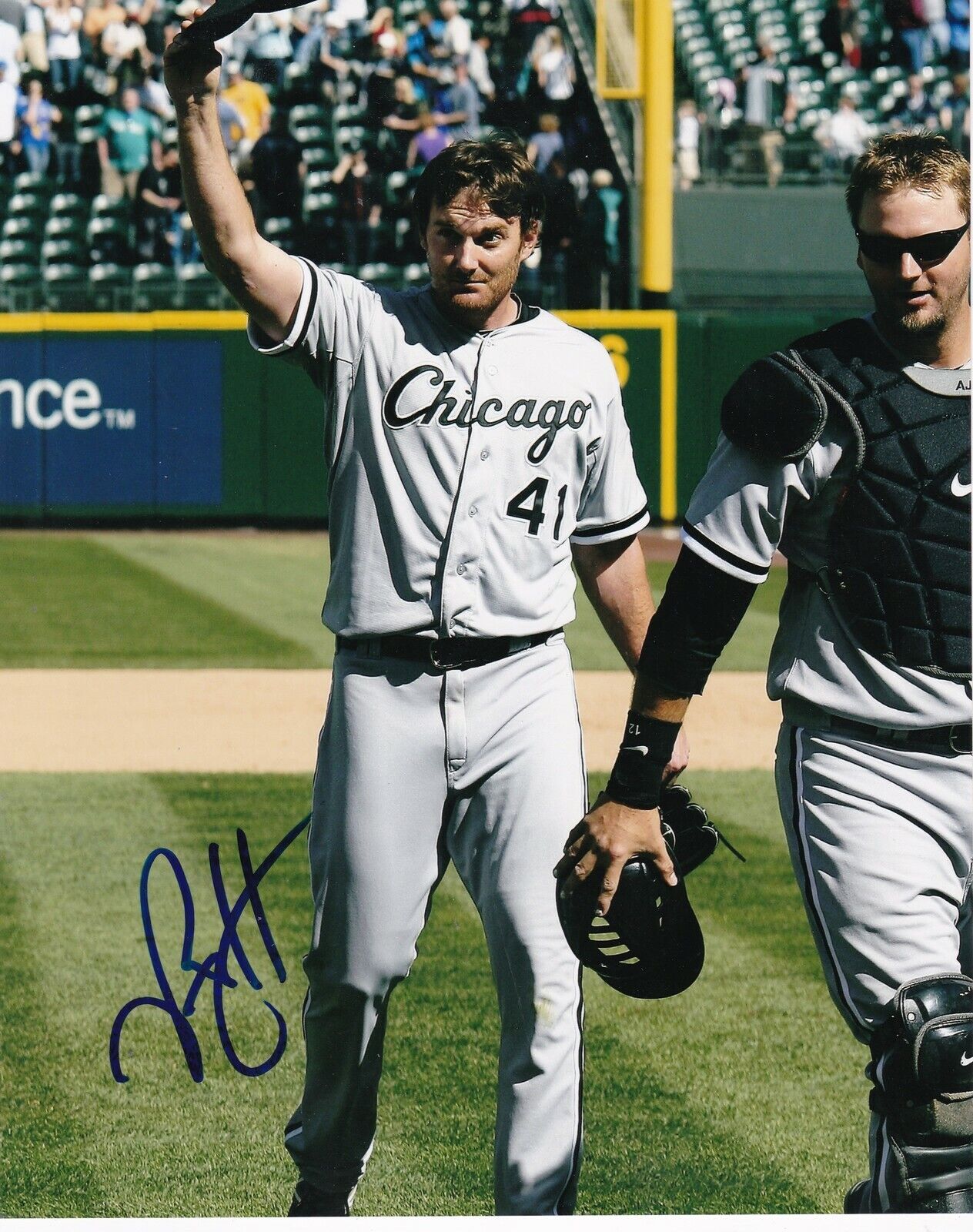 PHILIP HUMBER CHICAGO WHITE SOX NO-HITTER ACTION SIGNED 8x10