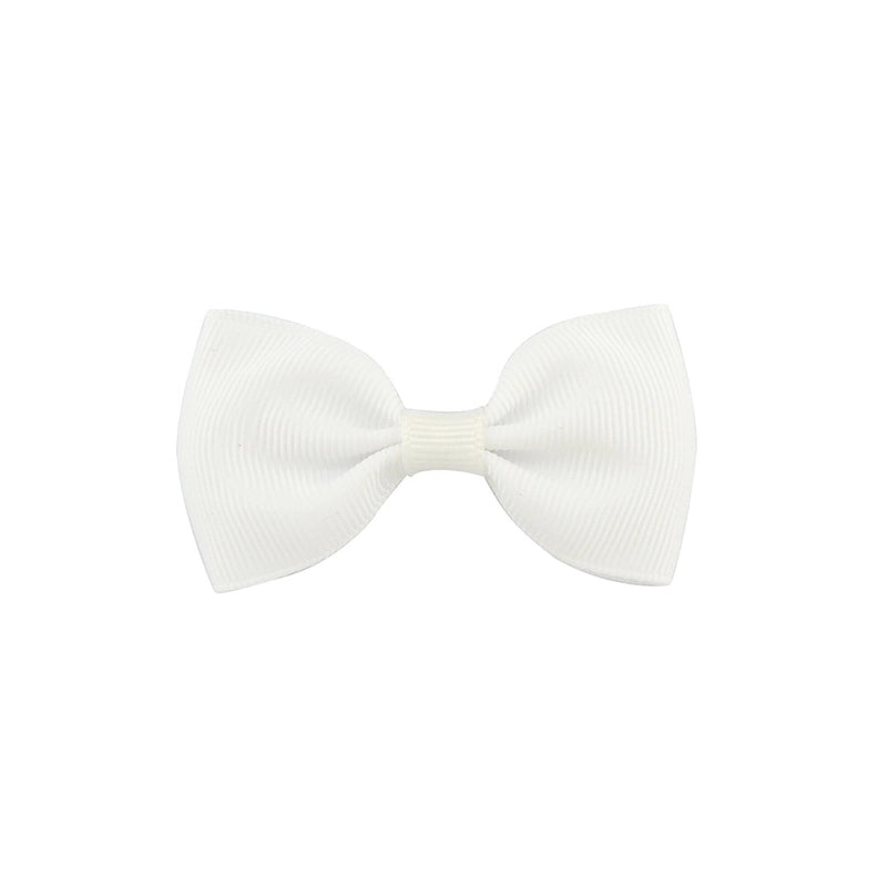 Solid Color Children’s Bow European Version Cute Hairpin Baby Hair Accessories Flat Head Bow Tie 643