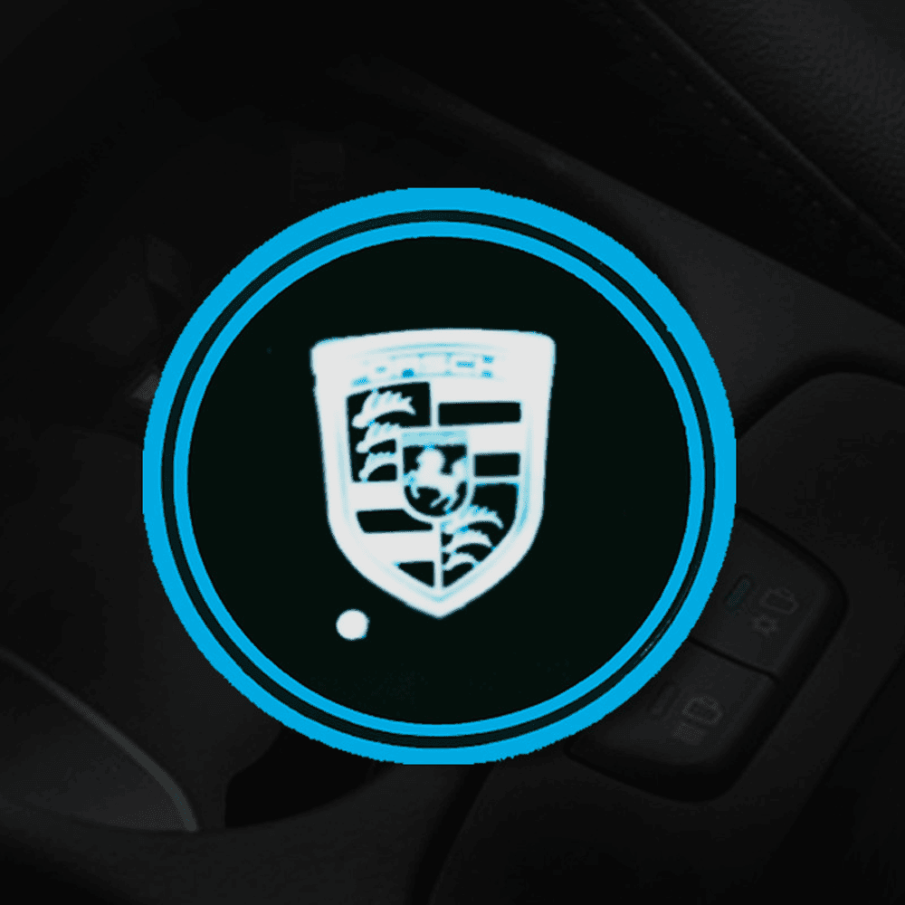 Porsche-Compatible LED Cup Holder Light