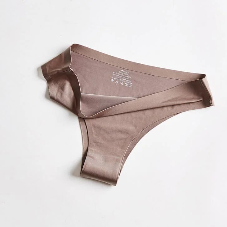 Billionm Thongs Panties Women Briefs Nylon Ultra-thin G-string Soft Lingerie Female Underwear Ice Silk Briefs Plus Size 3XL 4XL