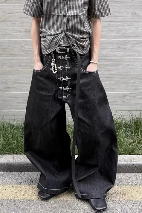 90s Style Gothic Oversize Pants