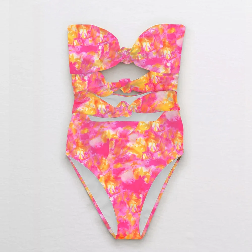 Beach Wear Print Bikini Swimwear Women Wrap Skirt Swimsuit High Waist 2020 Cover Up Sexy Sarong plage Beach Wear Bathing Suit