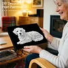 DIY Pearl Painting Dog for Home Wall Decor with Frame(20x30cm)