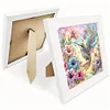 5D DIY Partial Special Shaped Drill Diamond Painting Hummingbird With Frame Kit 19.2x19.2cm