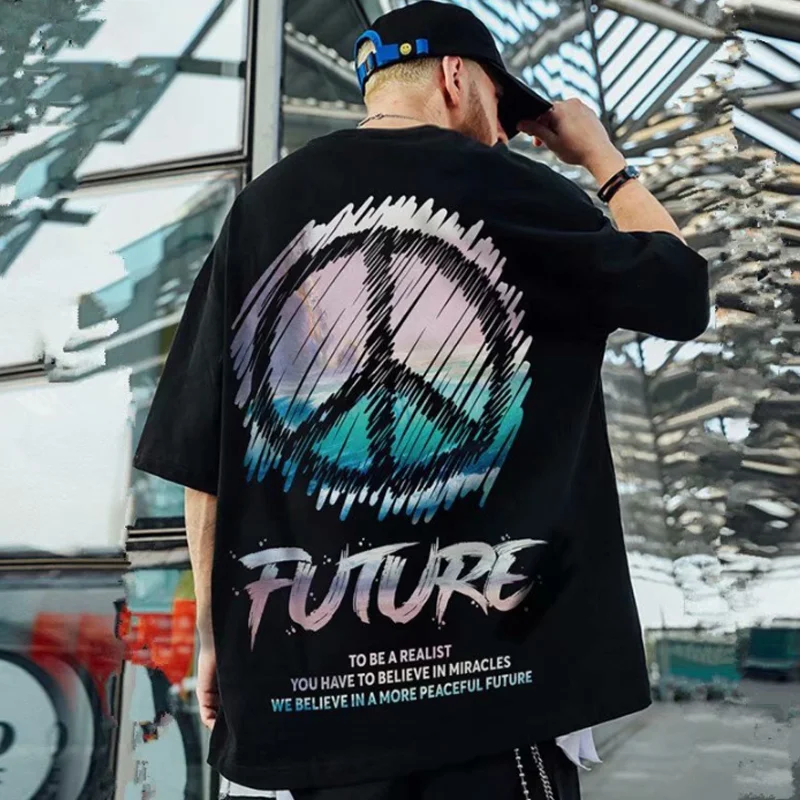 Casual print T-shirt-barclient