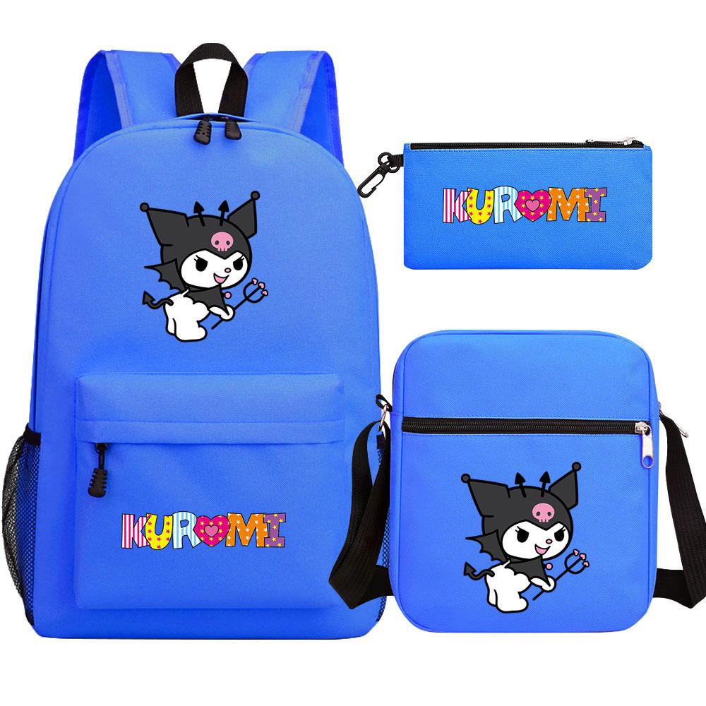 Mayoulove Kuromi Backpack Lightweight Design with Adjustable Straps for School Adventures-Mayoulove