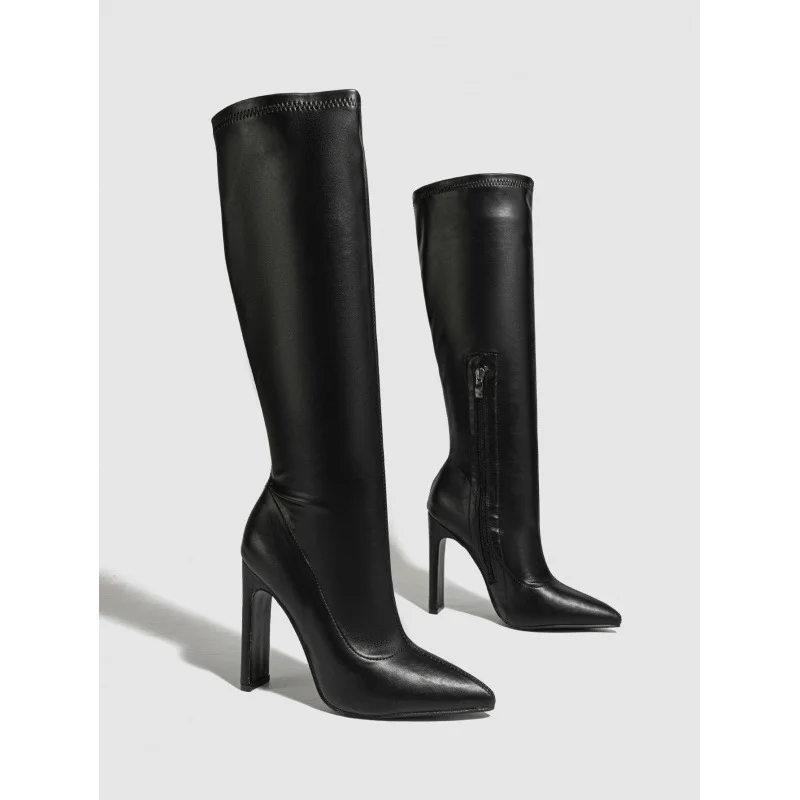 Yyvonne Naked Boots Temperament Sharp High And Long Boots And Thin Knight Boots