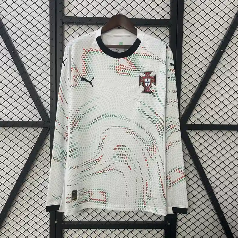 2025 Portugal Long Sleeve Soccer Jersey Away