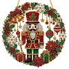 Diamond Painting Wreath Ornament Nutcracker Christmas Decor 9.45x9.45in