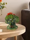 Tree House Flower Pot Bonsai Pot Decorative Resin Multi-Function for Home Office