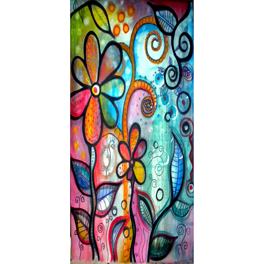 

Abstract Flower - Round Drill Diamond Painting - 40*80CM (Big Size), 501 Original