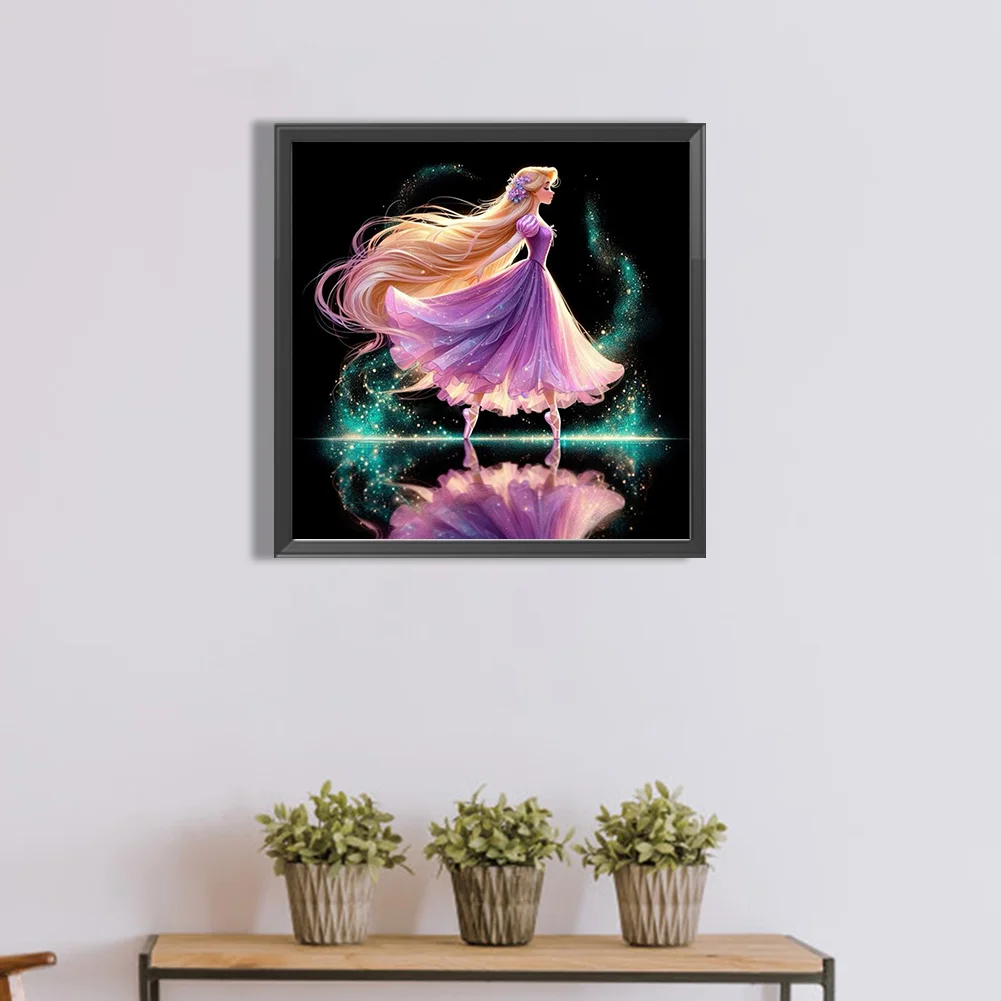 Diamond Painting - Full Round Drill - Princess Rapunzel(Canvas|40*40cm)