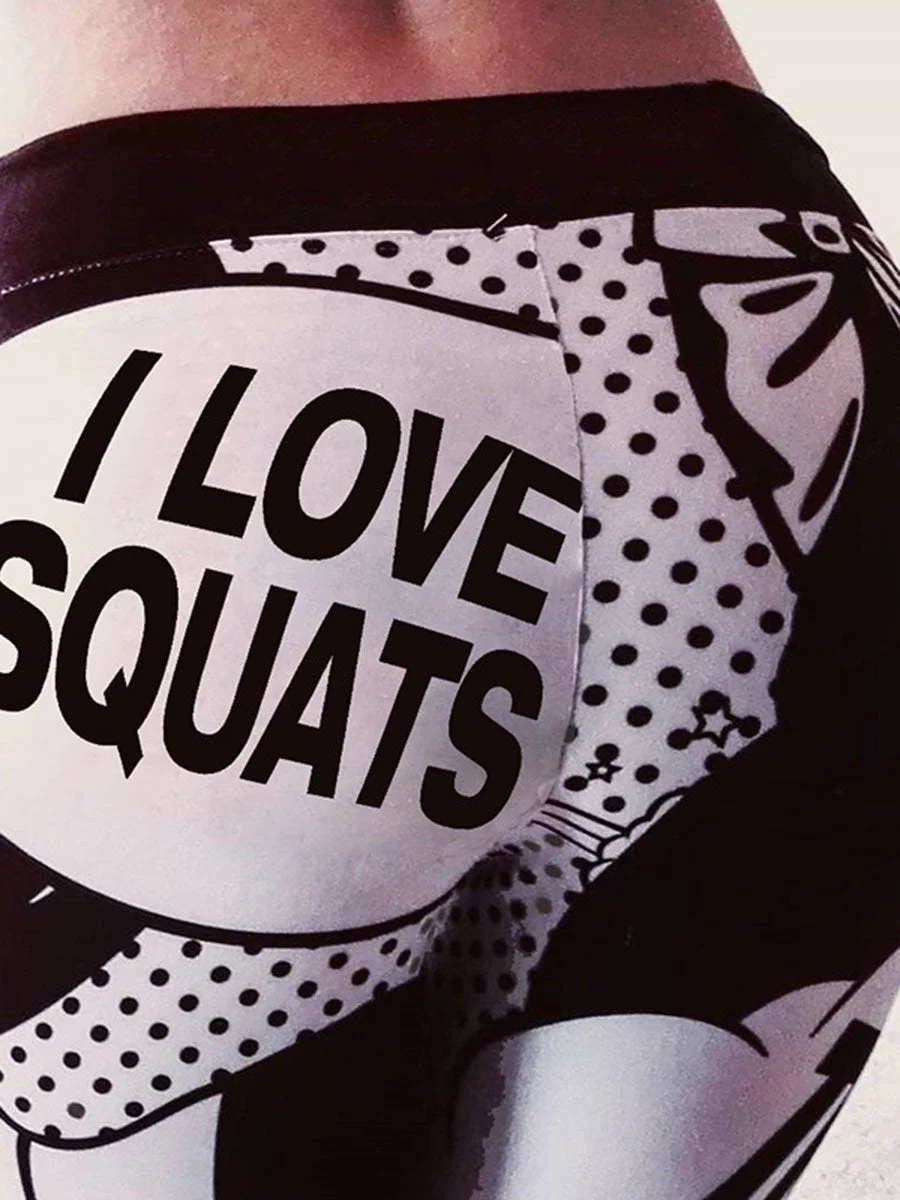 Printed jacquard Yoga leggings