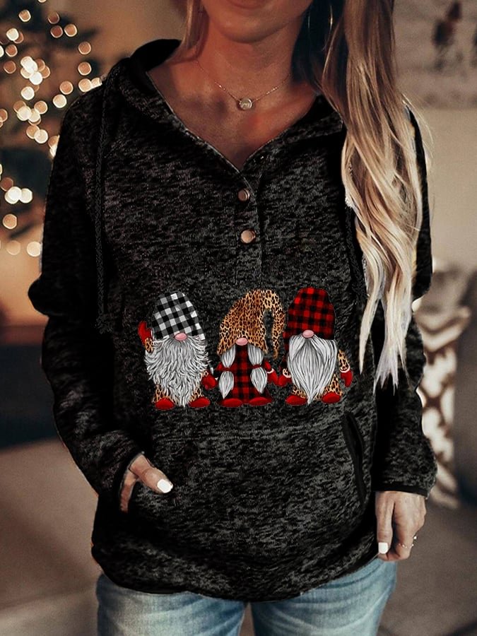 Women's I Christmas Gnome Hoodie