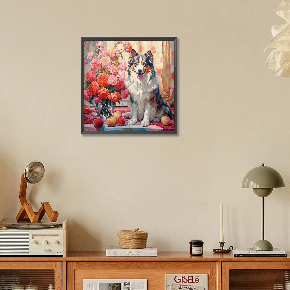 Full Round Diamond Painting 30*30cm - Shepherd Dog